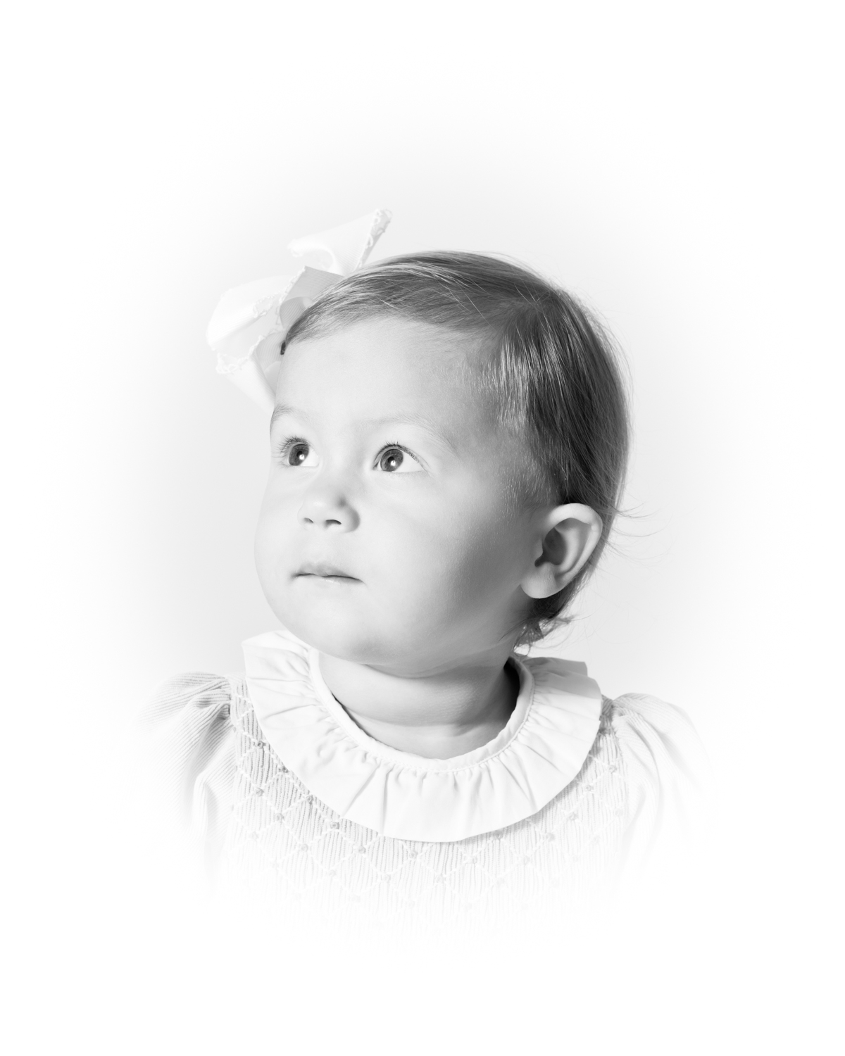 vintage black and white portrait childhood photography