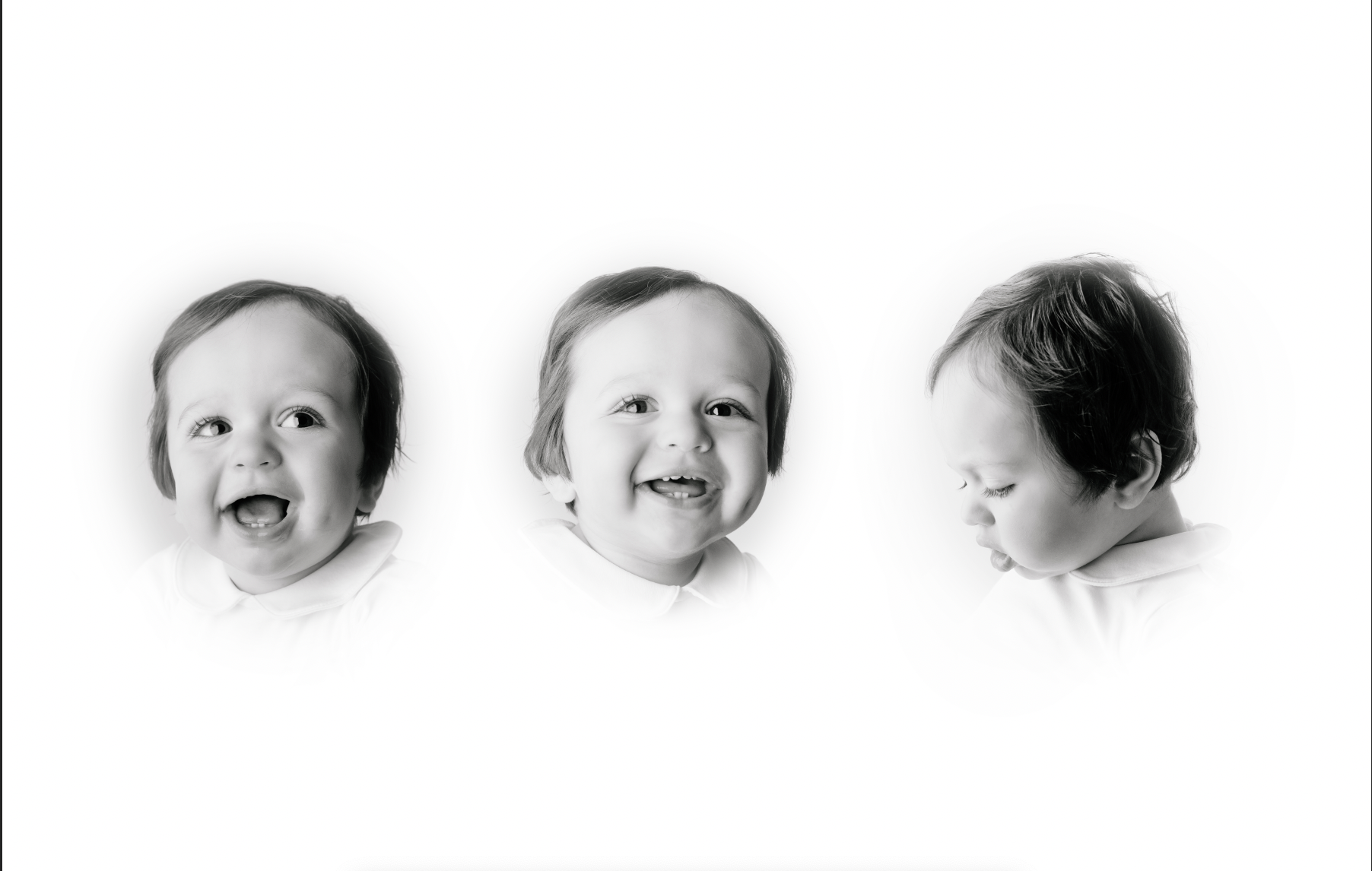 Charlotte NC Heirloom Photographer Composite Black and White Portrait